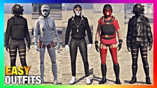 Top 5 Best Easy To Make Female Tryhard Outfits 2 GTA Online [upl. by Platus]