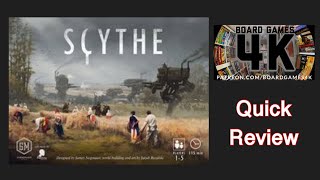 Scythe Boardgame  Quick Review [upl. by Enilemme]