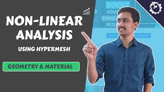 Hypermesh NonLinear Analysis Tutorial Geometry amp Material [upl. by Olleina]