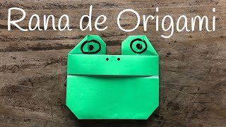 RANA de papel  ORIGAMI fácil para NIÑOS [upl. by Sonitnatsok81]