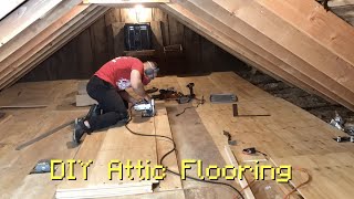 DIY Attic  Loft Flooring [upl. by Ahsats]