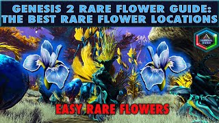 How to get Rare Flowers in Ark Genesis 2  The Best Rare Flower Locations on Genesis 2 [upl. by Petuu]