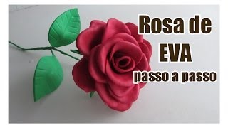 Rosa de EVA passo a passo [upl. by Leeanne]