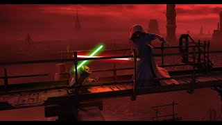 Yoda vs Darth Sidious 4K HDR  Star Wars The Clone Wars [upl. by Onstad]