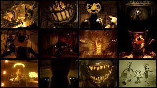 BENDY AND THE INK MACHINE CHAPTER 15 ALL CUTSCENES [upl. by Einoj744]