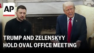 Trump and Zelenskyy hold Oval Office meeting [upl. by Fenella]