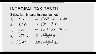 INTEGRAL TAK TENTU [upl. by Gussman]