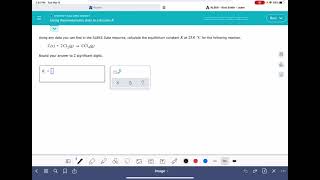 ALEKS Using thermodynamic data to calculate K [upl. by Pollack]