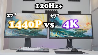 27quot 1440p vs 4k High Refresh Rate 4K Worth Your Kidney [upl. by Lanny]