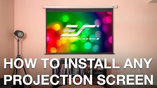 StepbyStep Guide How to Perfectly Install ANY Projection Screen [upl. by Dustan]