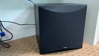 Subwoofer Yamaha NS SW100  Unboxing  Sound Test [upl. by Enerehs]