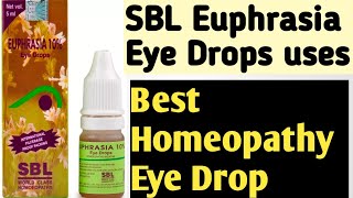 SBL Euphrasia 10 Homeopathic Eye drop Review amp UsesHINDI [upl. by Westphal508]