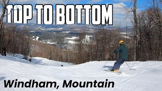 Skiing Windham Mountain NY TOP TO BOTTOM Via Windfall [upl. by Offen]