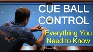 CUE BALL CONTROL  Everything You Need to Know [upl. by Eniwtna]