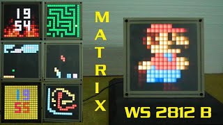 How to control 16x16 WS2812 Led Matrix with Smartphone [upl. by Ramilahs]