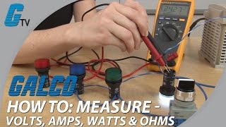 How To Measure Volts Amps Watts amp Ohms with a Multimeter [upl. by Ioyal113]