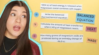 Enthalpy Stoichiometry Part 1 Finding Heat and Mass [upl. by Kilgore]