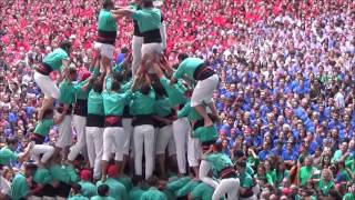 Castellers de Vilafranca Concurs de Castells Tarragona Catalonia Spain Europe [upl. by Ileana206]