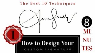 The Best Signature Examples with 10 Techniques  How to Draw Custom Signature [upl. by Heyde]