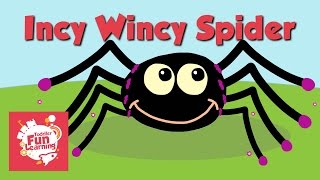 Incy Wincy Spider  Toddler Fun Learning  Nursery Rhyme [upl. by Emmalee]