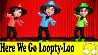 Here We Go LooptyLoo  Family Sing Along  Muffin Songs [upl. by Halbert]