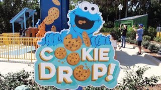 Cookie Drop Full POV Ride Experience at Sesame Street in SeaWorld Orlando Cookie Monster Theme [upl. by Wolford297]