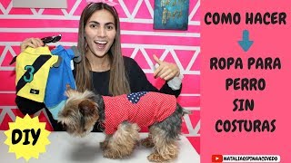 COMO HACER ROPA PARA PERRO  DIY  MASCOTAS [upl. by Einnoc]