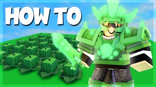 How to make a MASSIVE Farm in Roblox BedWars [upl. by Leinod]