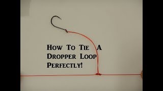 How To Tie The Perfect Dropper Loop [upl. by Lorrad335]