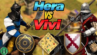 Saracens vs Burgundians  1v1 Arabia  vs Vivi  AoE2 [upl. by Krystin]