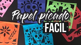 COMO HACER PAPEL PICADO [upl. by Egag]