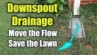 Move Downspout Drainage  Flexible Gutter Drain Pipe [upl. by Ahsimak]