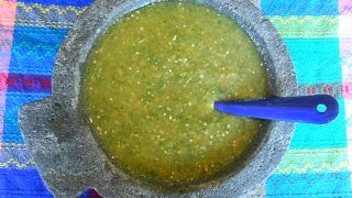 Mexican Salsa Verde Tomatillo Green Salsa  Salsa Verde [upl. by Redliw]