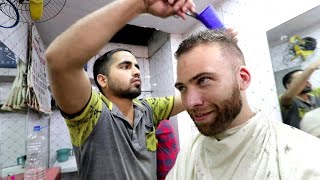 The ULTIMATE Indian HAIRCUT EXPERIENCE  Full Shave  Massage  Kolkata India [upl. by Iene]