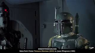 Boba Fetts Voice Temuera Morrison 2004 vs Jason Wingreen 1980 [upl. by Salisbury]