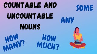 Countable and Uncountable Nouns  Sustantivos contables e incontables en inglés [upl. by Brennan698]