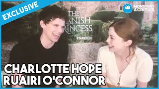 Charlotte Hope and Ruairi OConnor spill secrets behind filming The Spanish Princess [upl. by Kornher]