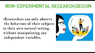 LESSON 4 Non Experimental Research Design Part 1 [upl. by Mintz]