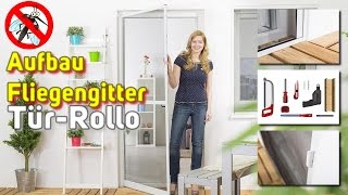 Fliegengitter TürRollo MontageVideo [upl. by Melloney]