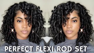 How To PERFECT FLEXI ROD SET on WET NATURAL HAIR EVERY TIME [upl. by Neira111]