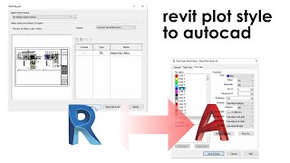 Revit Export Plot style from Revit to AutoCAD [upl. by Sayres]