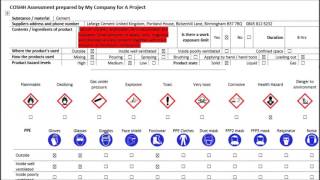 How to write a COSHH Assessment form [upl. by Fiona]