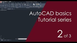 AutoCAD Basic Tutorial for Beginners  Part 2 of 3 [upl. by Adlee]