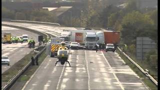 At least seven dead in horrific M5 motorway smash [upl. by Mhoj669]