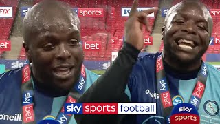 Best postmatch interview ever 🤣🙌 Akinfenwa celebrates Wycombes promotion [upl. by Ssew755]