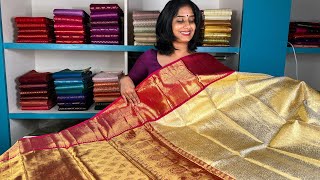 Pure Kanchipuram SareesTraditional amp Bridal Collection [upl. by Uttasta400]