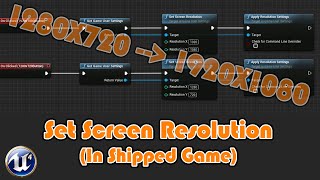 How To SetChange Screen Resolution In A Shipped Game Packaged amp Exported Unreal Engine 4 Tutorial [upl. by Thissa]