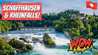 EXPLORING SCHAFFHAUSEN amp THE RHEINFALL  Europes most powerful waterfall amp its in Switzerland [upl. by Adahs]