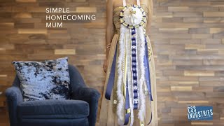 DIY Simple Homecoming Mum [upl. by Alyacim]