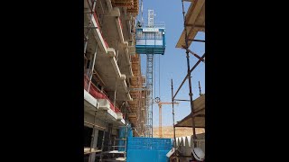 Construction HoistConstruction Elevator Installation [upl. by Trillby919]